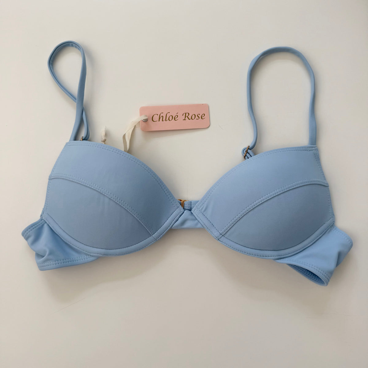 Paradise Push-Up Top in Baby Blue