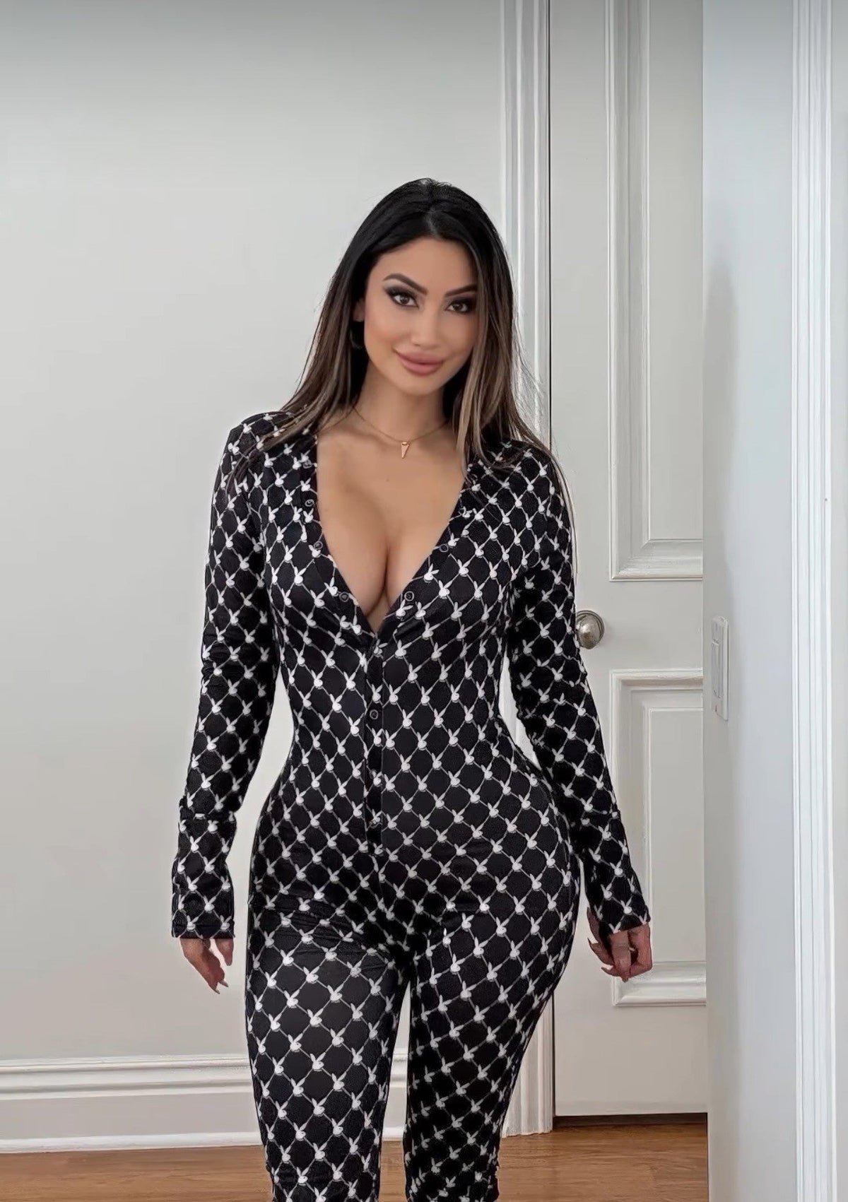 Playboy Bunny Cozy Lounge Union Suit